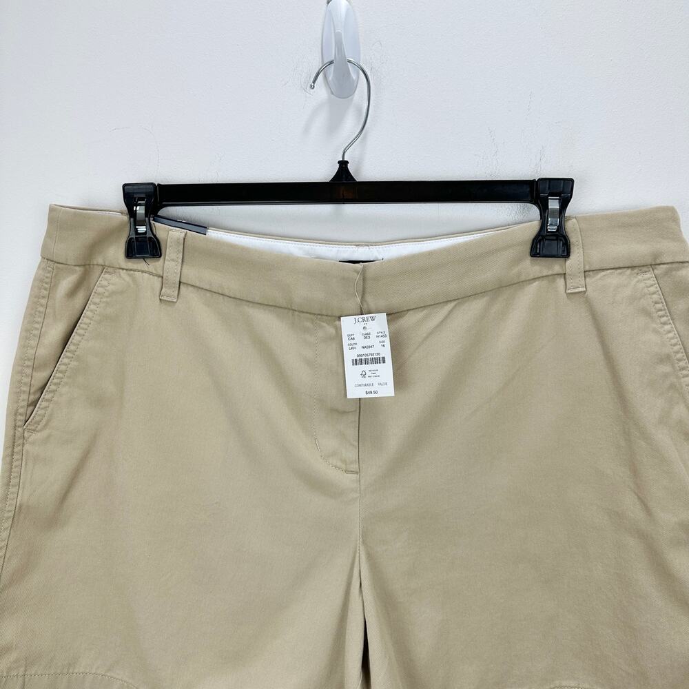 J.Crew 5" Classic Chino Short Light Khaki Preppy Coastal Vacation US 16 NWT - Picture 7 of 12